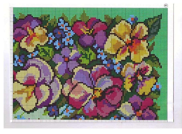 Набор для вышивания «Подушка. Анютки» — картинка 3