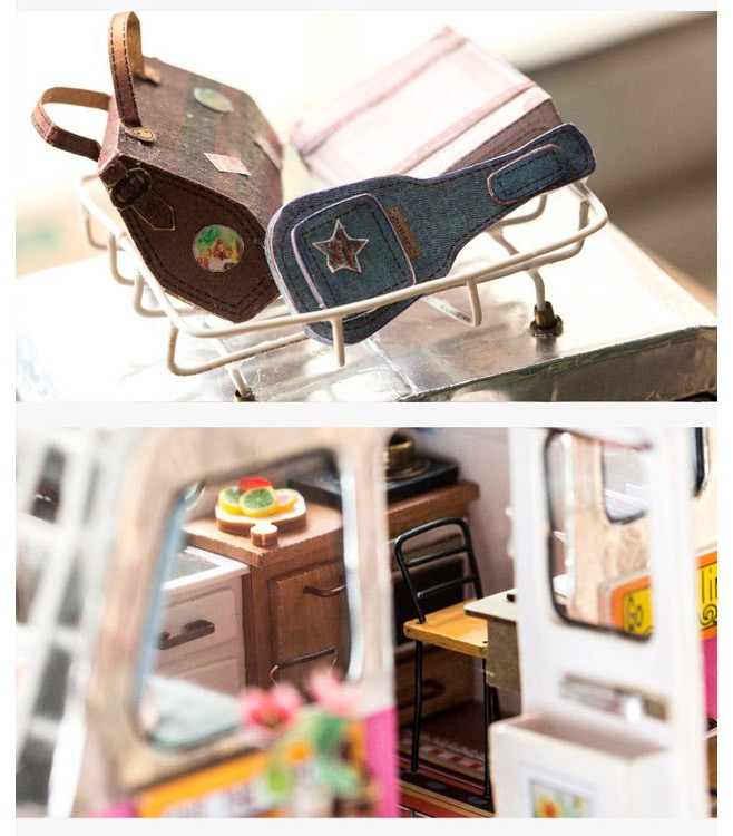 Набор для создания миниатюры (румбокс) «Домик на колесах» — картинка 8