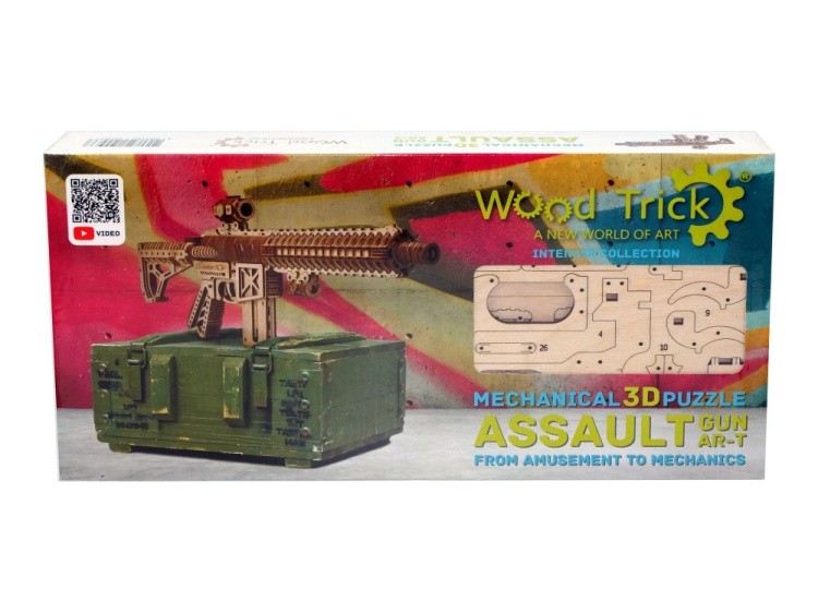 Конструктор из дерева «Штурмовая винтовка AR-T», Wood Trick — картинка 6