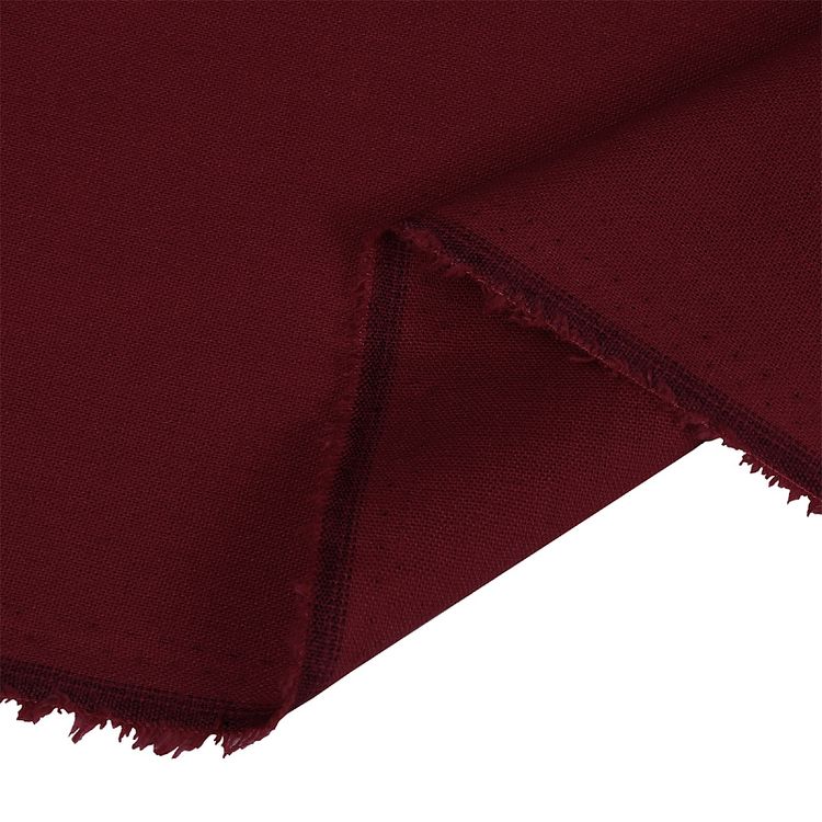 Ткань льняная, 200 г/м², 5 м x 140 см, цвет: бордо, TBY — картинка 5
