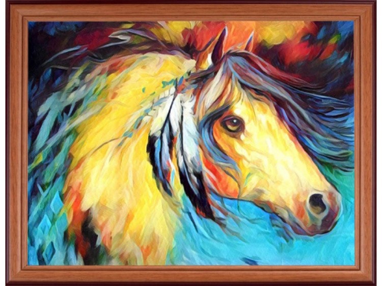 Мозаика из пайеток «Лошадь» — картинка 2