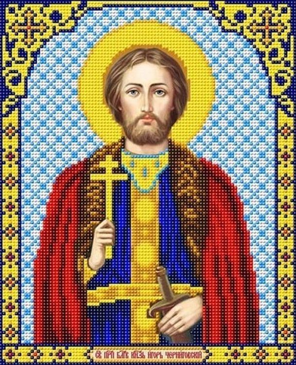 Рисунок на ткани «Святой Князь Игорь»