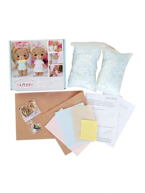 Набор для шитья «Медвежата Джилл и Тиша» — картинка 3