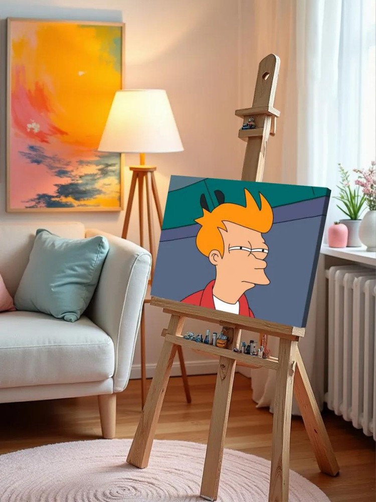 Картина по номерам «Мем: Футурама - Подозрительный Фрай» — картинка 10