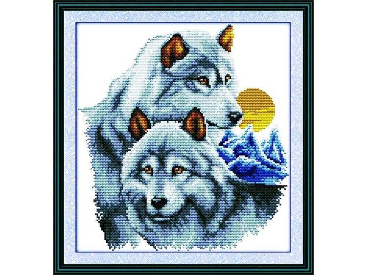 Набор для вышивания «Волчья пара» — картинка 2