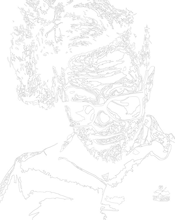 Картина по номерам «Рэпер ЛСП LSP: Олег Савченко» — картинка 3