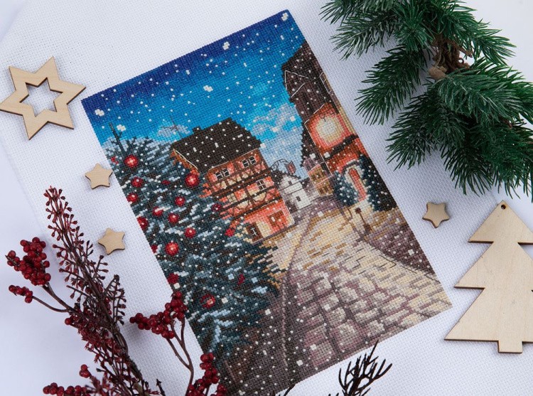 Набор для вышивания «Новогодняя улочка» — картинка 3