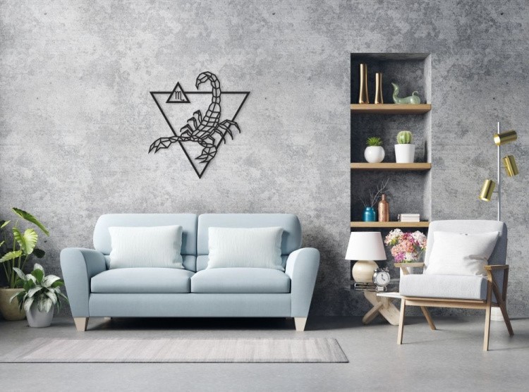 Деревянный интерьерный пазл, панно «Скорпион», EWA Design — картинка 4