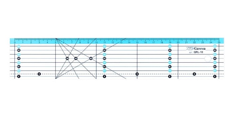 Линейка для пэчворка, 5х25 см, Gamma — картинка 2