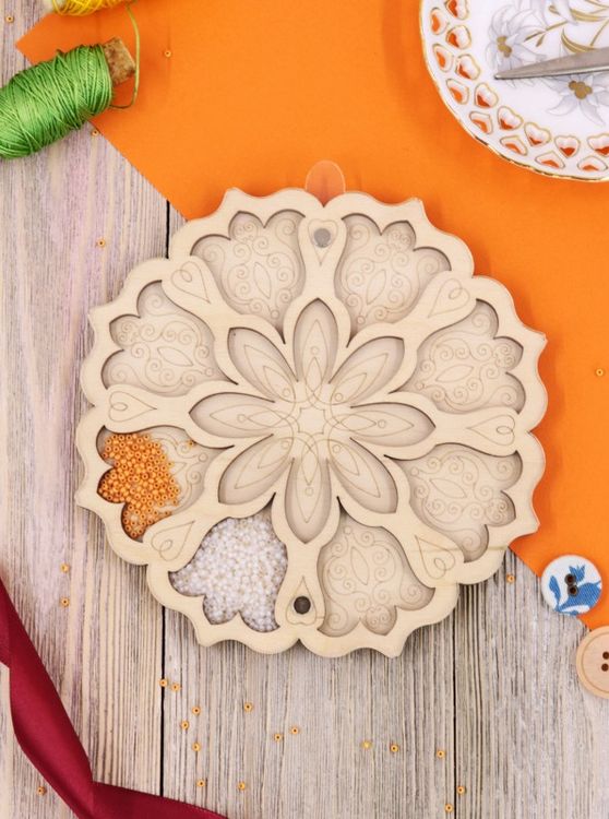 Органайзер для бисера с крышкой «Диск Экелат» — картинка 3