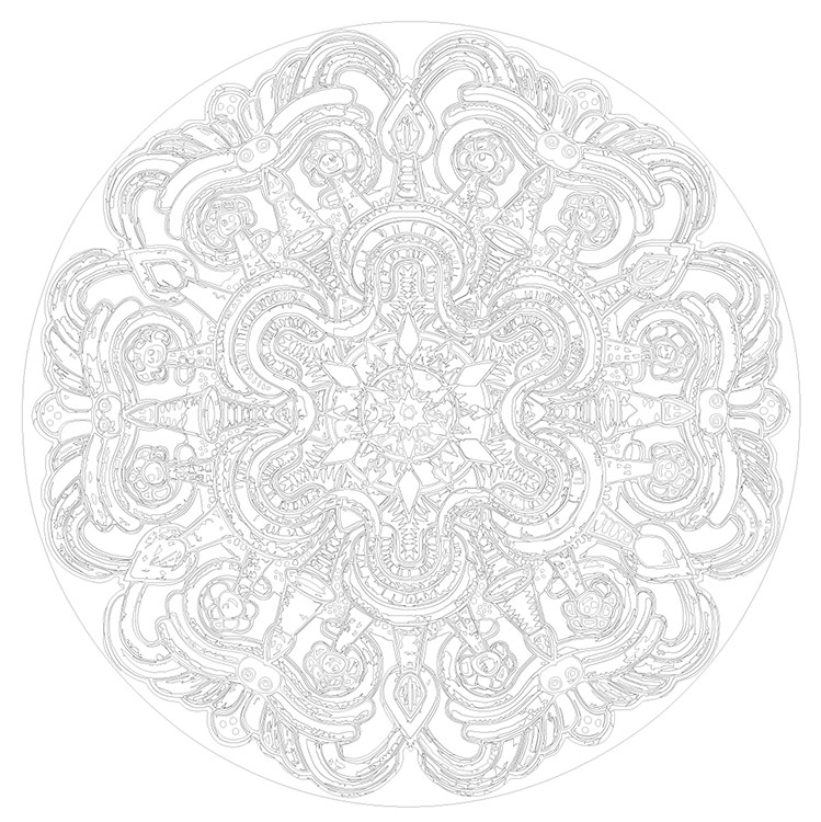 Картина по номерам «Религия, Буддизм: мандала 40x40» — картинка 3