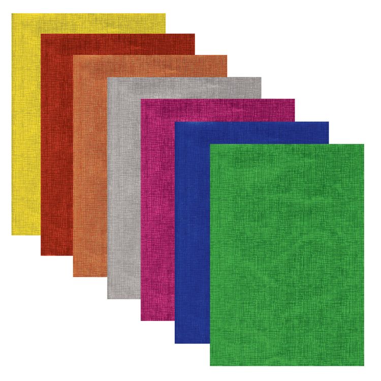 Цветная фольга А4 «Полотно», фактурная, 7 листов 7 цветов, Остров сокровищ — картинка 2