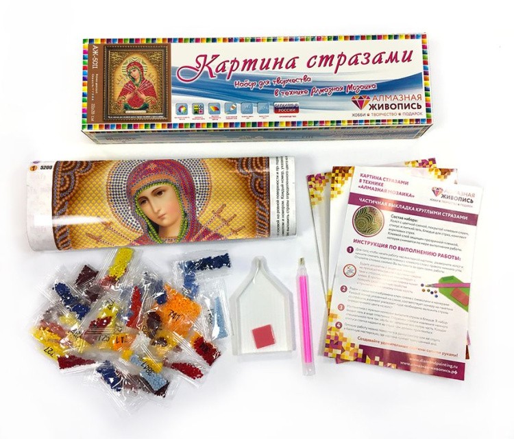 Алмазная вышивка «Икона Семистрельная» — картинка 2