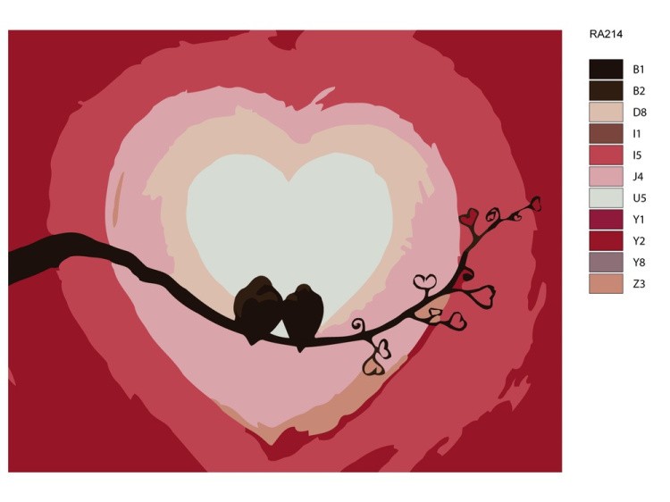 Картина по номерам «Это любовь» — картинка 2