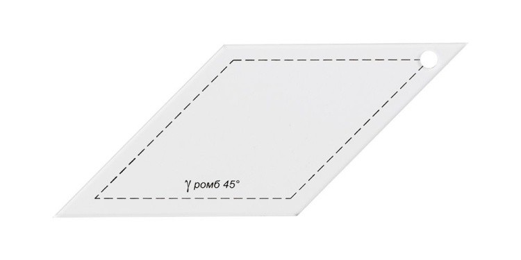 Шаблон для пэчворка «Ромб 45°» — картинка 2