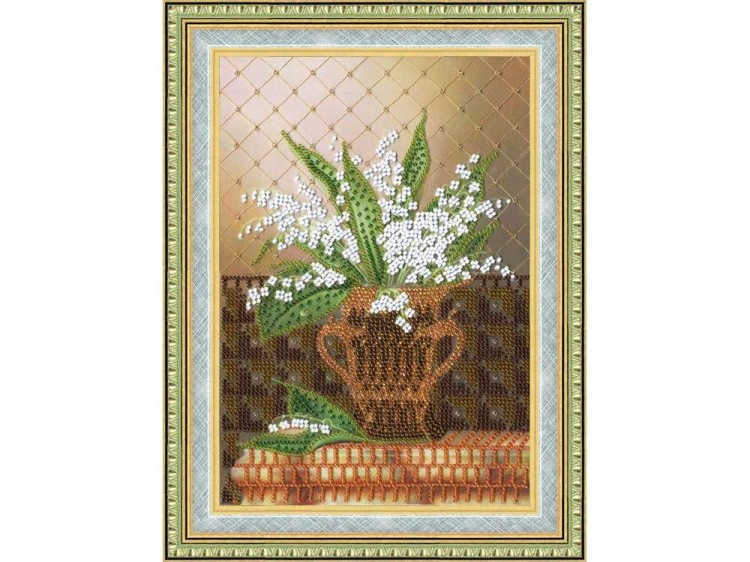 Набор вышивки бисером «Душистые ландыши» — картинка 2
