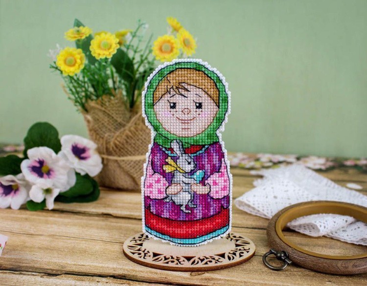 Набор для вышивания «Встречаем весну. Девочка» — картинка 4