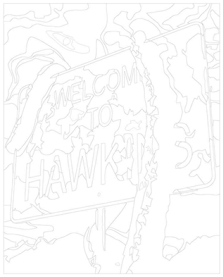 Картина по номерам ОСД Очень странные дела — картинка 3