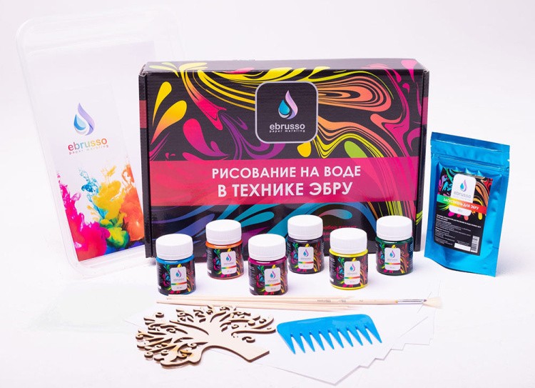 Набор для эбру «Новичок» 6 цветов, Ebrusso — картинка 3
