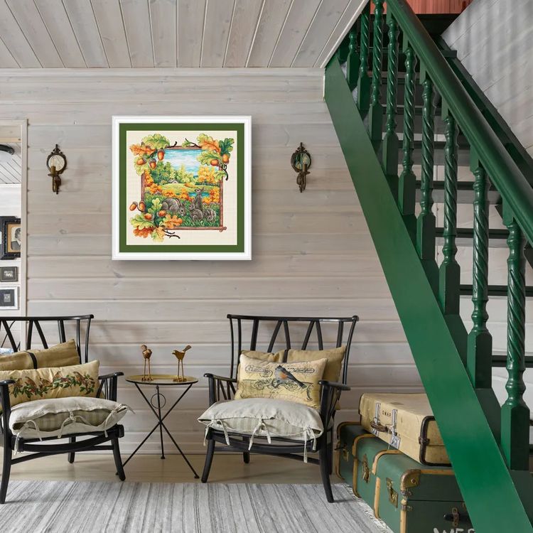 Набор для вышивания «Таежная семья. Зайцы» — картинка 9