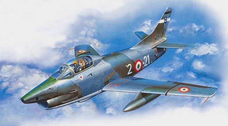 Сборная модель «FIAT G.91R NATO AIR FORCES 1/72», MENG