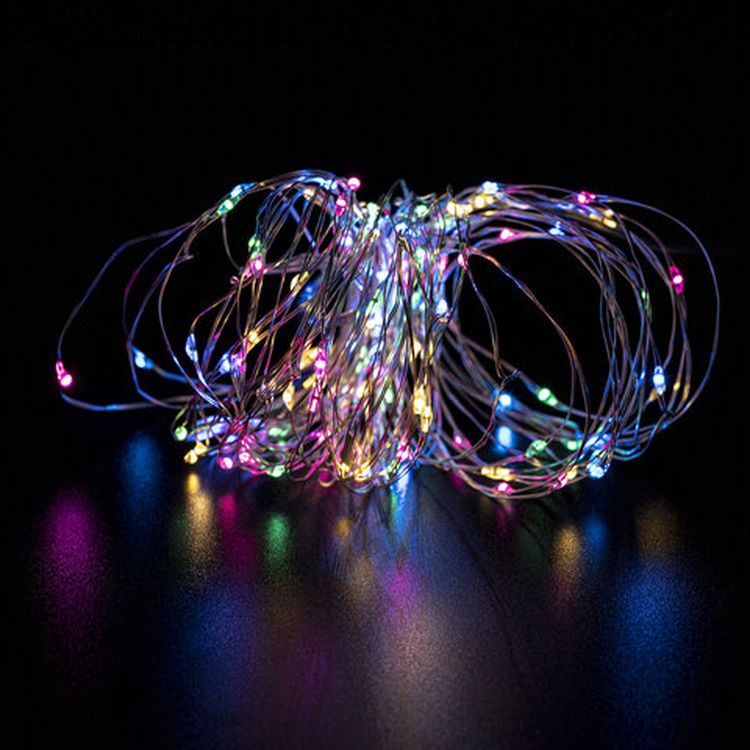 Электрогирлянда уличная «Роса», IP44, 100 LED, 10 м, многоцветная — картинка 2