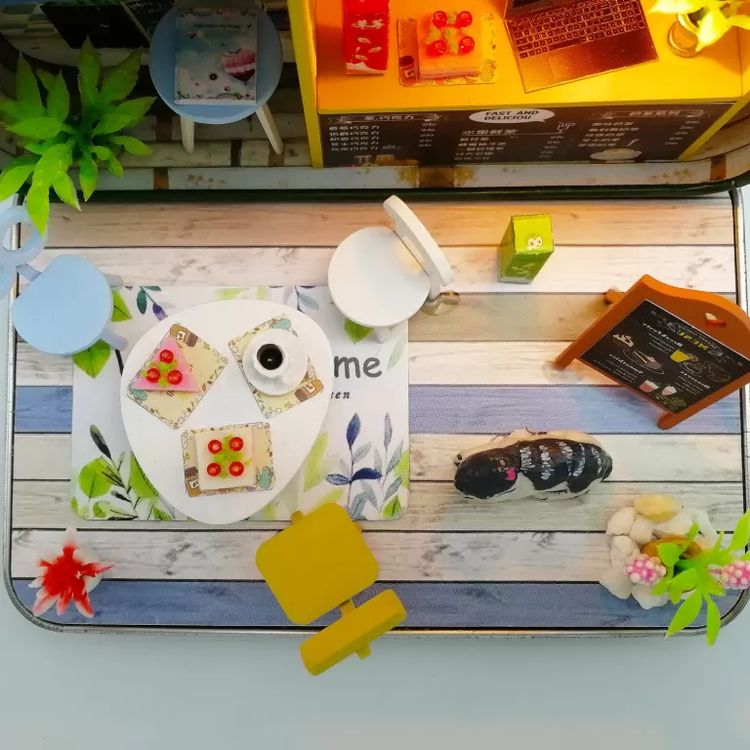 Сборная модель (румбокс) в мини-шкатулке «Летнее кафе» — картинка 7