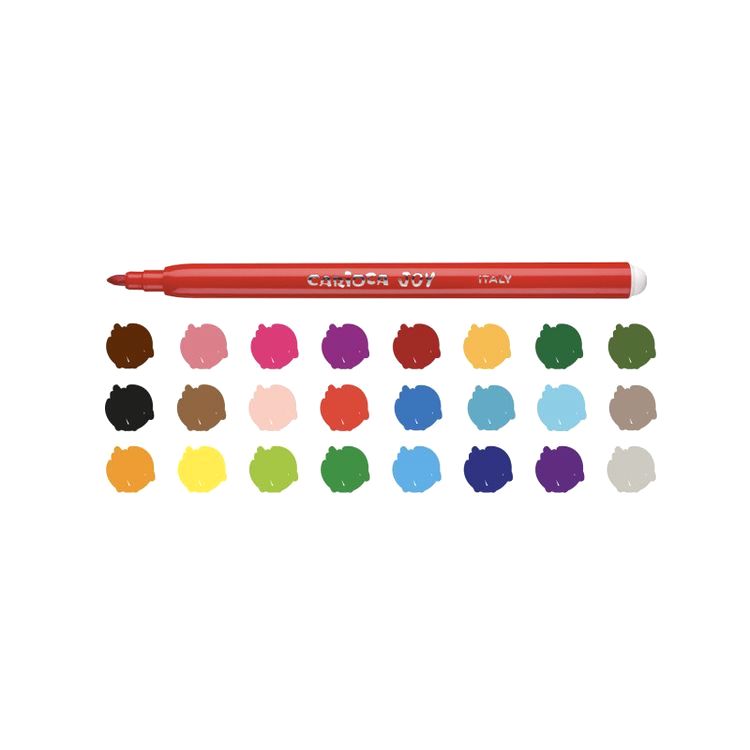 Фломастеры «Joy» 24 цв., Carioca — картинка 2