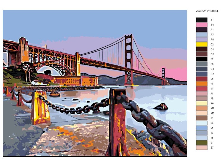 Картина по номерам «Набережная» — картинка 2