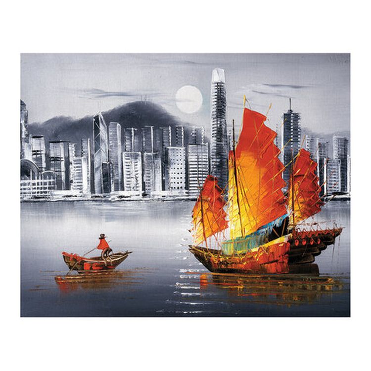 Холст на картоне с контуром BRAUBERG ART CLASSIC «Паруса», 30х40 см, грунтованный, хлопок — картинка 5