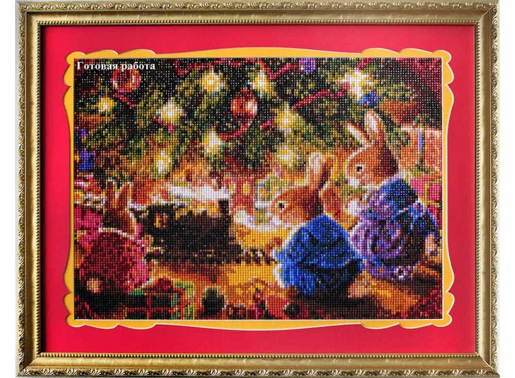 Алмазная вышивка «Зимняя сказка» — картинка 3