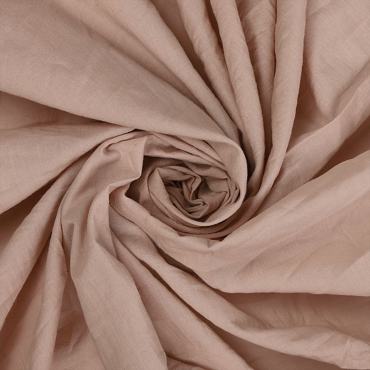 Ткань Хлопок крэш, 1 м х 150 см, 90 г/м², цвет: латте, TBY