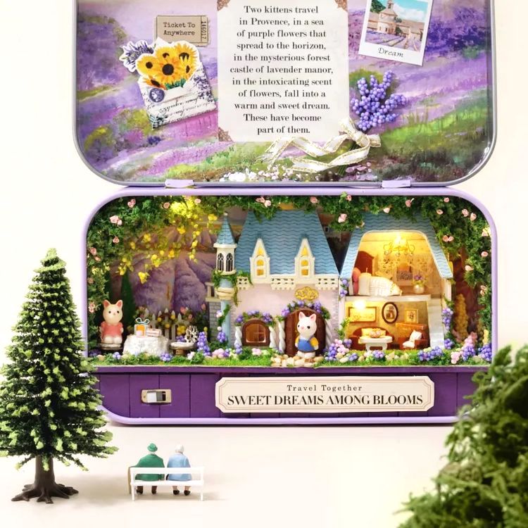 Сборная модель (румбокс) в шкатулке «Цветочный замок» — картинка 2