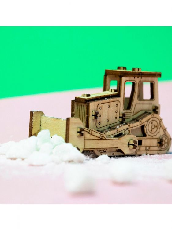 Конструктор из дерева «Трактор», UNIWOOD — картинка 3