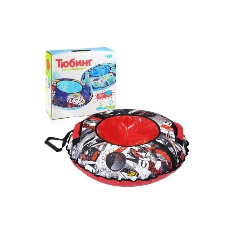Детская зимняя ватрушка тюбинг для катания 70 см — картинка 9