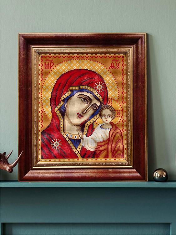 Алмазная вышивка «Богоматерь Казанская» — картинка 6