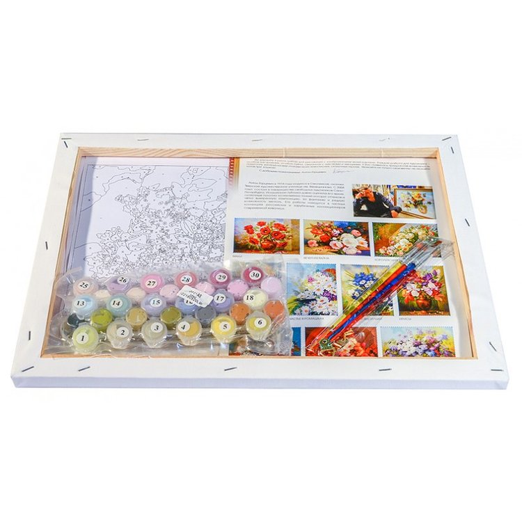 Картина по номерам «Сирень» — картинка 3