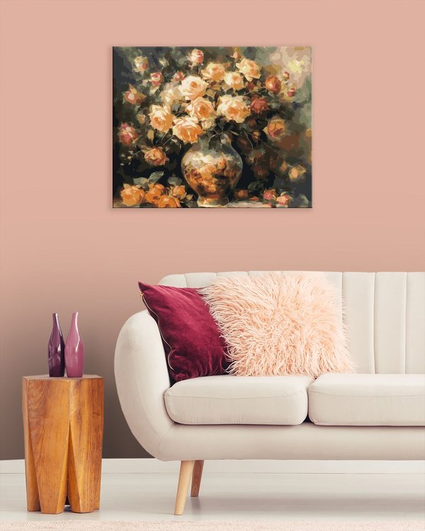 Картина по номерам «Букет роз» — картинка 3