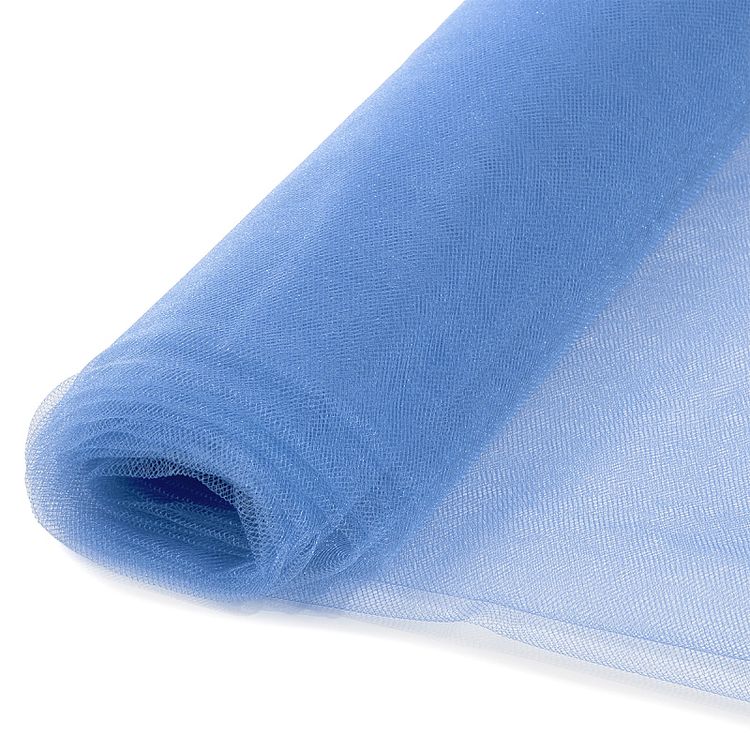 Фатин Kristal средней жесткости, блестящий, 5 м, ширина 300 см, цвет: светло-голубой — картинка 4