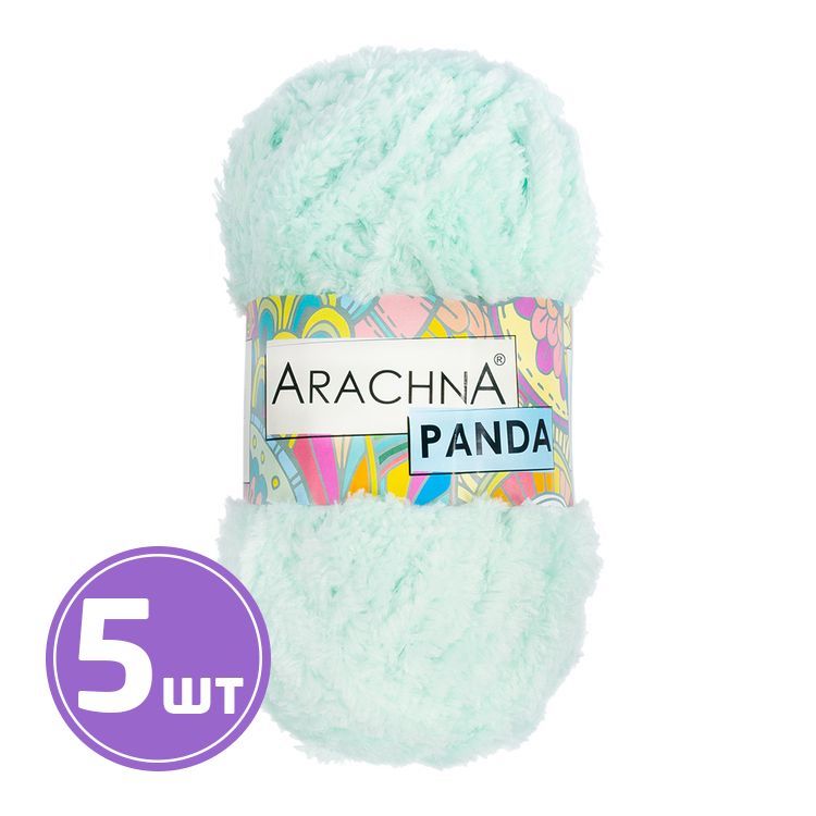 Пряжа Arachna PANDA (77), светло-ментоловый, 5 шт. по 100 г