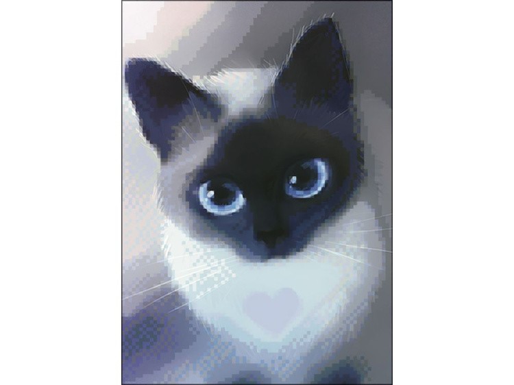 Алмазная вышивка «Сиамская кошка» — картинка 2