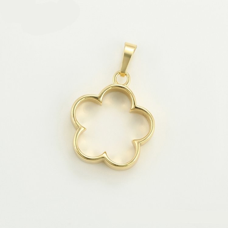 Металлический молд для кулона цветок — картинка 4