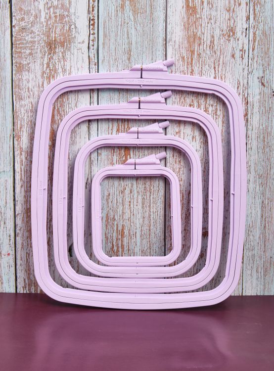 Пяльцы пластиковые прямоугольные с винтом №2, 16,5х14,5 см, Nurge — картинка 5