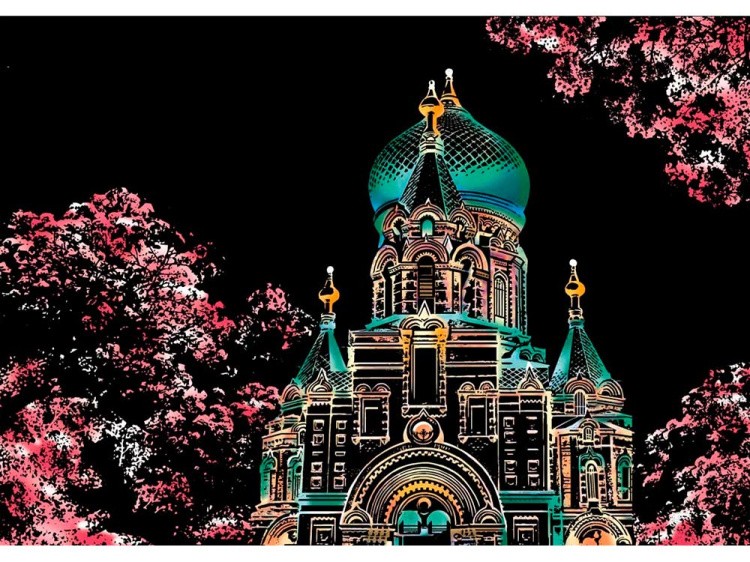 Скретч-набор «Cherry Blossom - Sakura» (цветные) — картинка 5