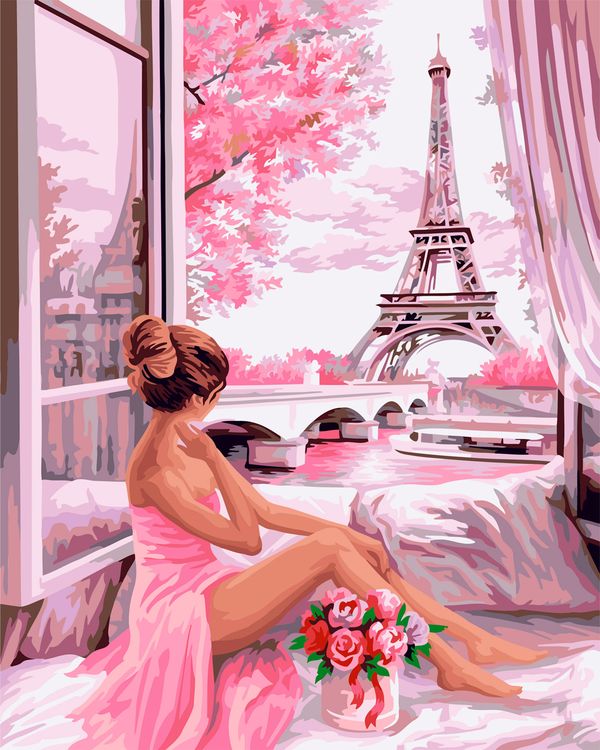 Картина по номерам «Париж, я люблю тебя!»