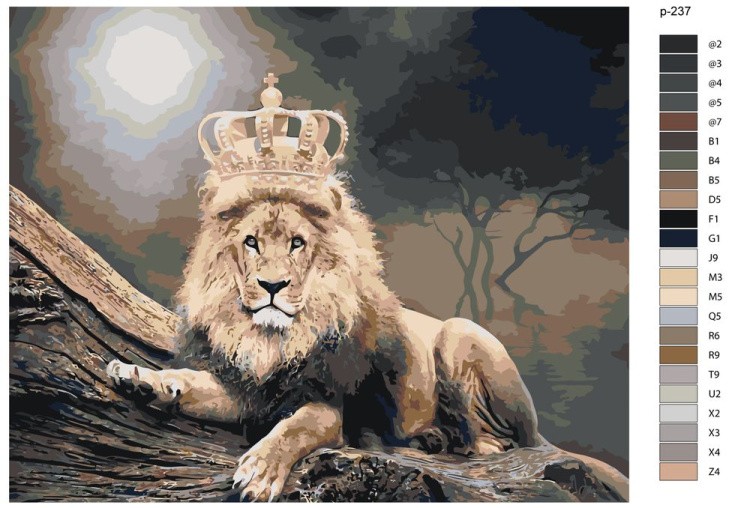 Картина по номерам «Король-2» — картинка 2