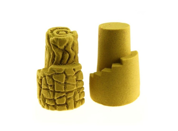 Космический пластичный песок Жёлтый 1 кг — картинка 6