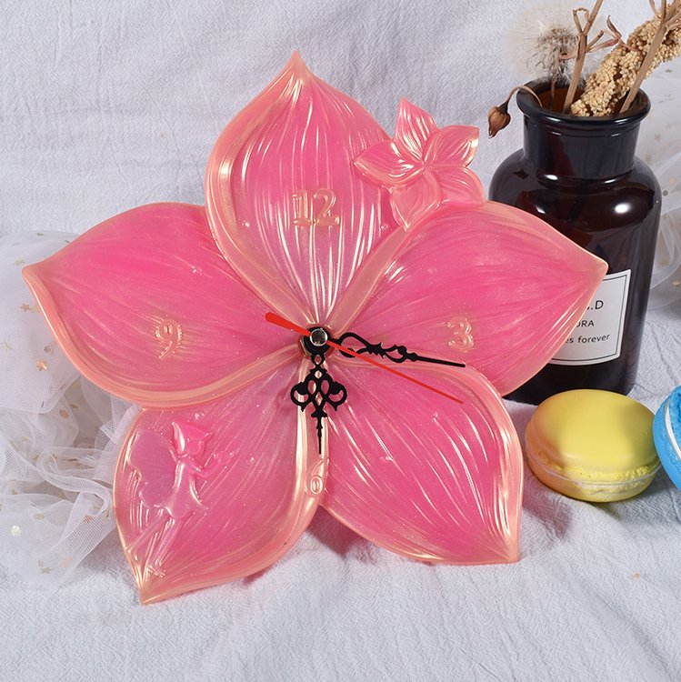 Силиконовый молд - Часы лотос, d 21 см — картинка 4