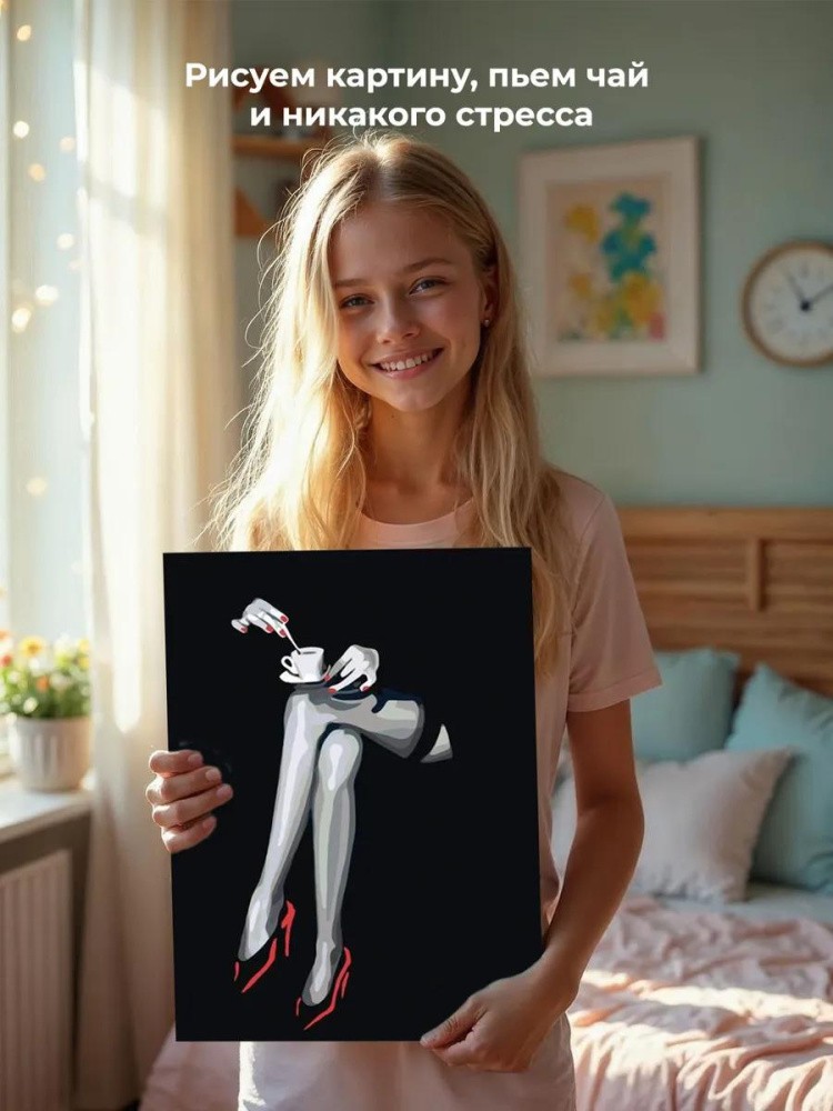 Картина по номерам «Ножки» — картинка 6