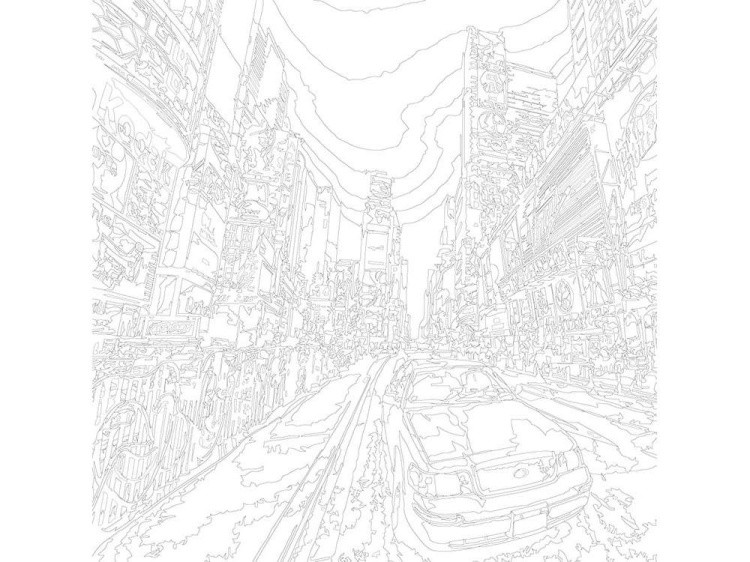 Картина по номерам «Такси» — картинка 3